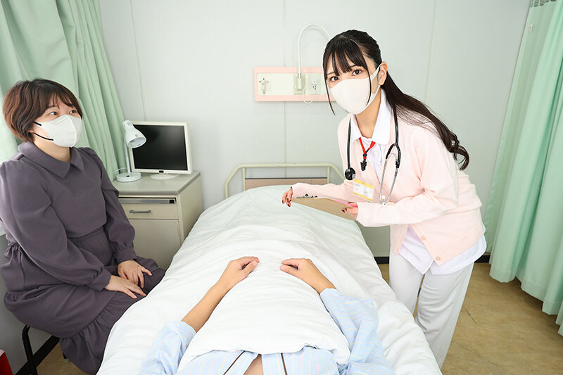 【VR】【8K VR】マスク美女の看護師に、見つめられて退院するまで、射精させられる入院生活 画像2